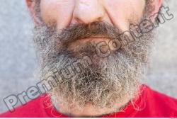 Mouth Man White Casual Average Bearded